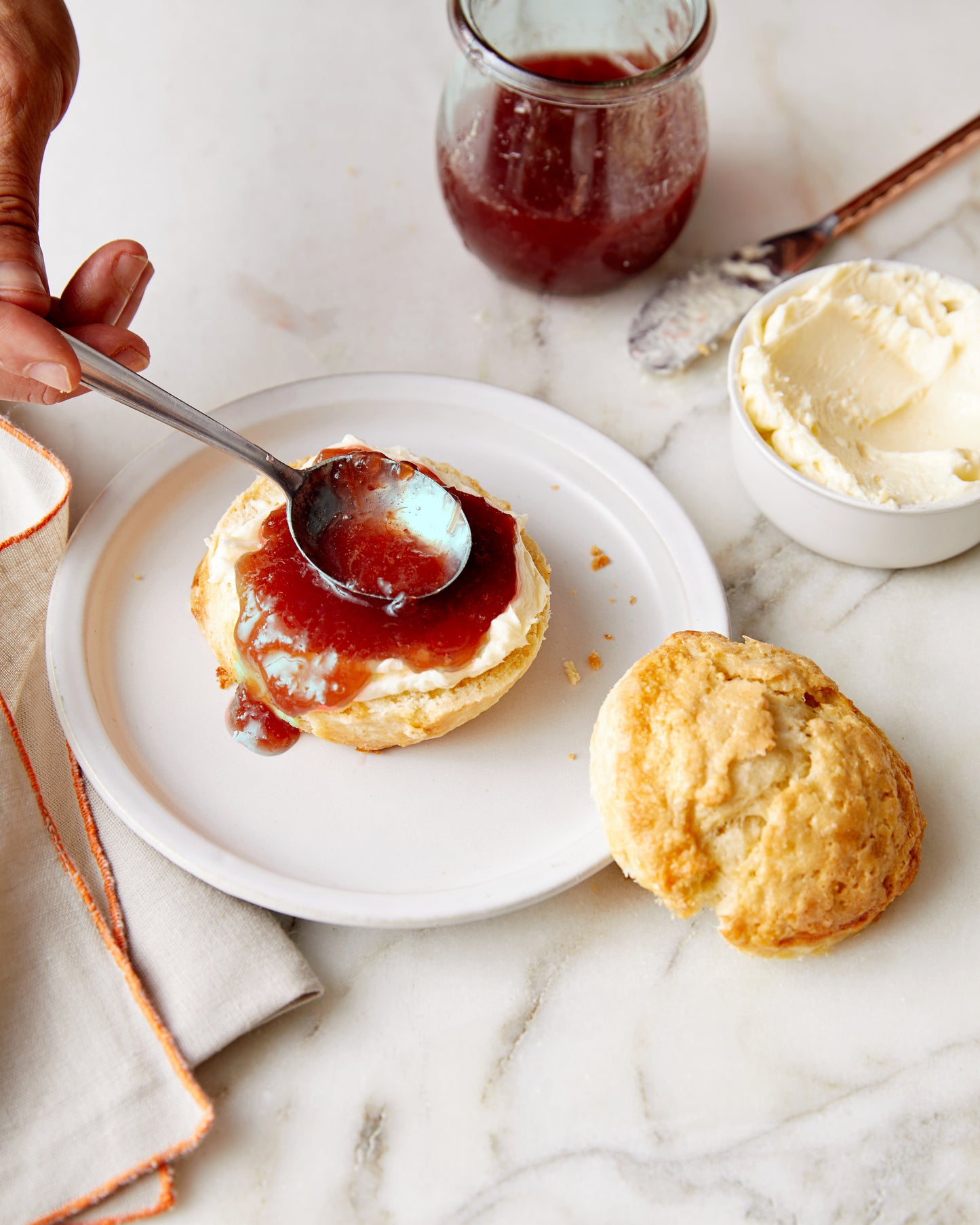 jam 'n butter biscuits with apple compote 2/25 baking class