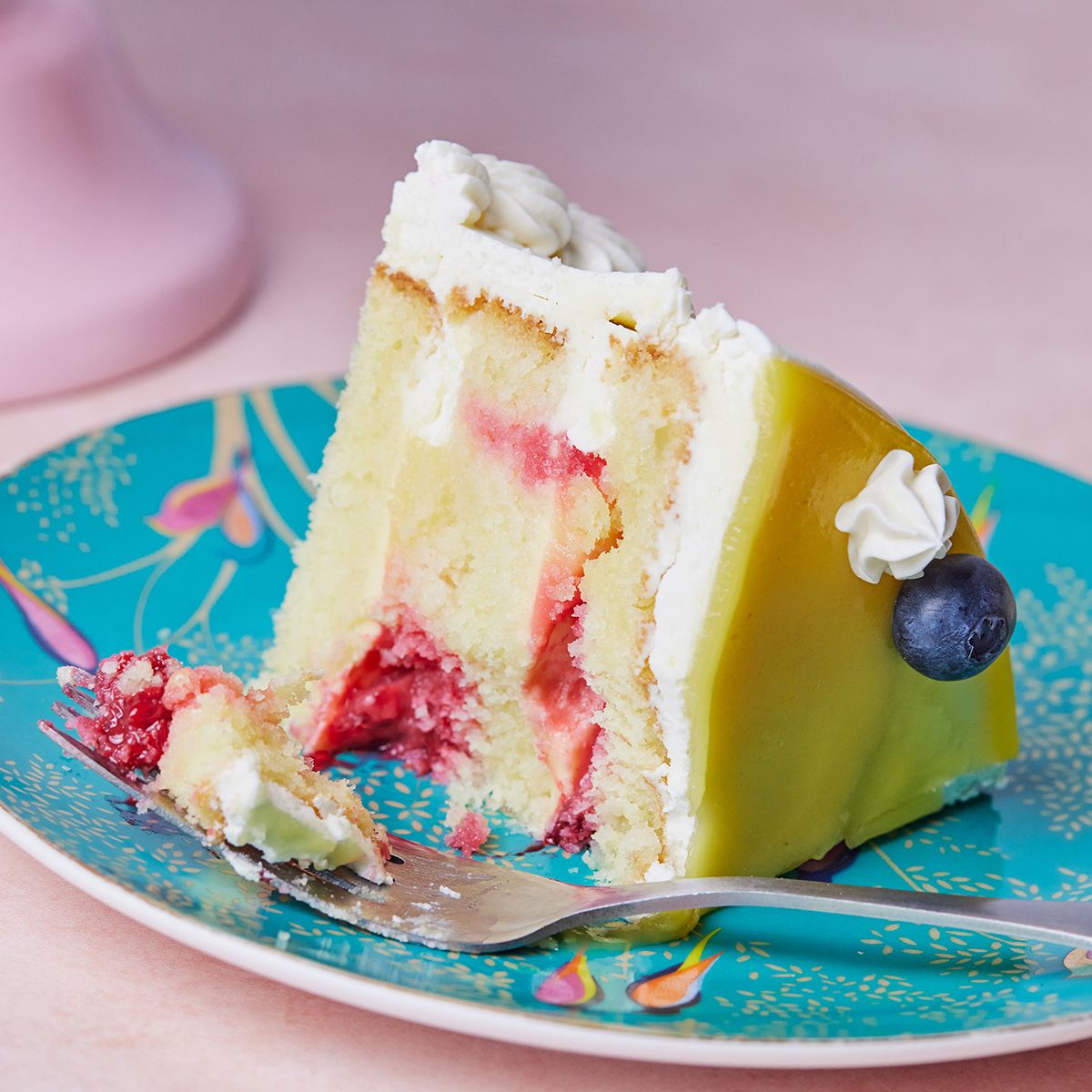 lemon raspberry cake 8" - valentines 2025