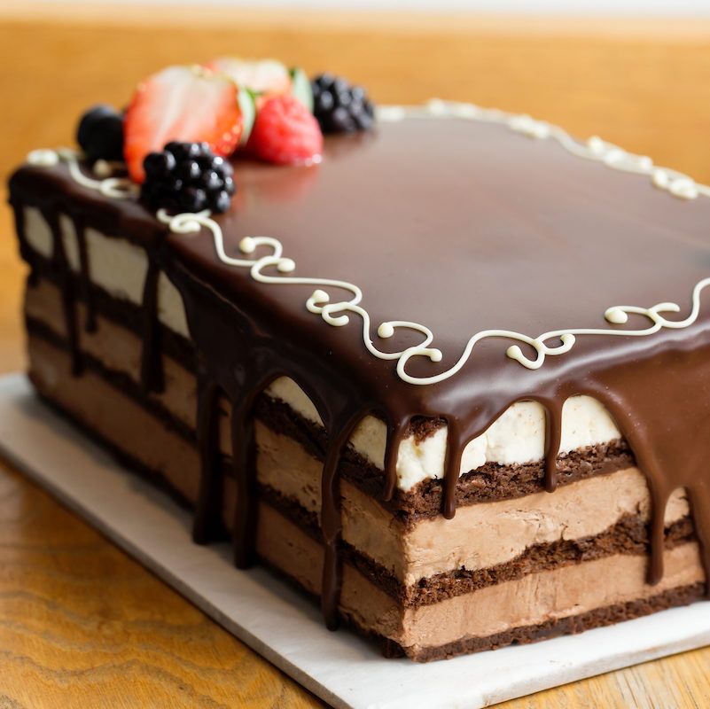 triple chocolate mousse cake 8" - valentines 2025