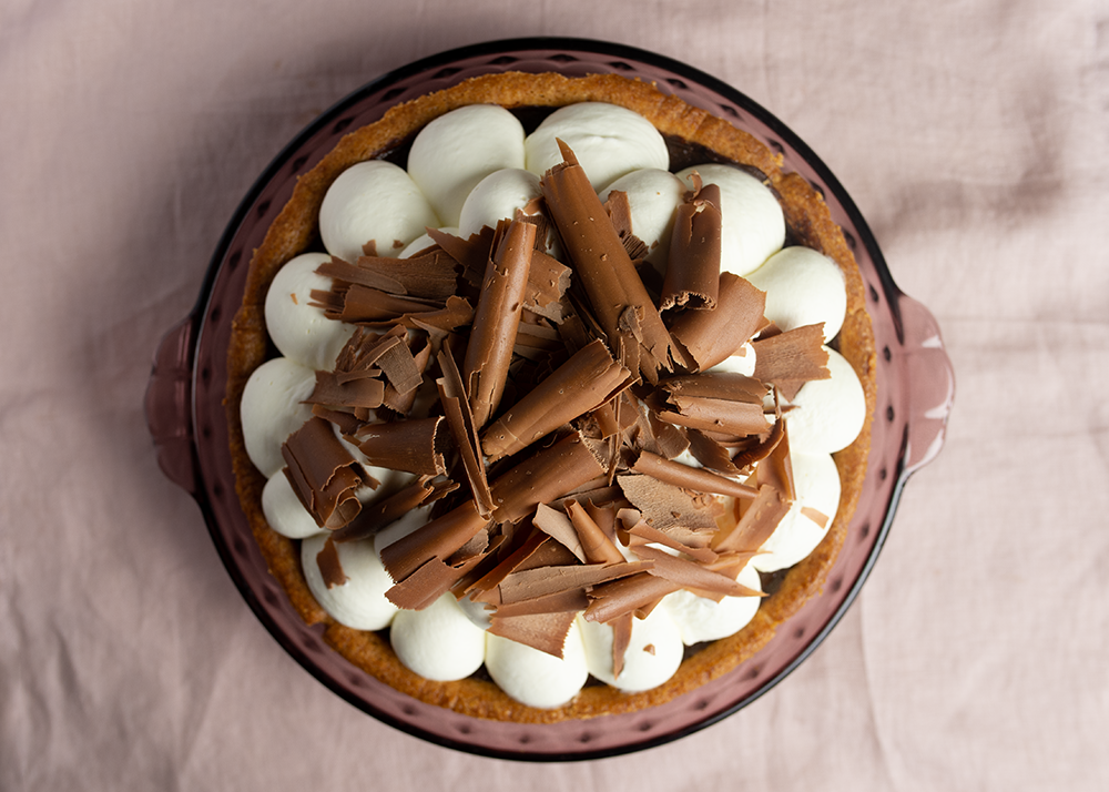 gluten-free tcho chocolate cream pie - Thanksgiving 2025
