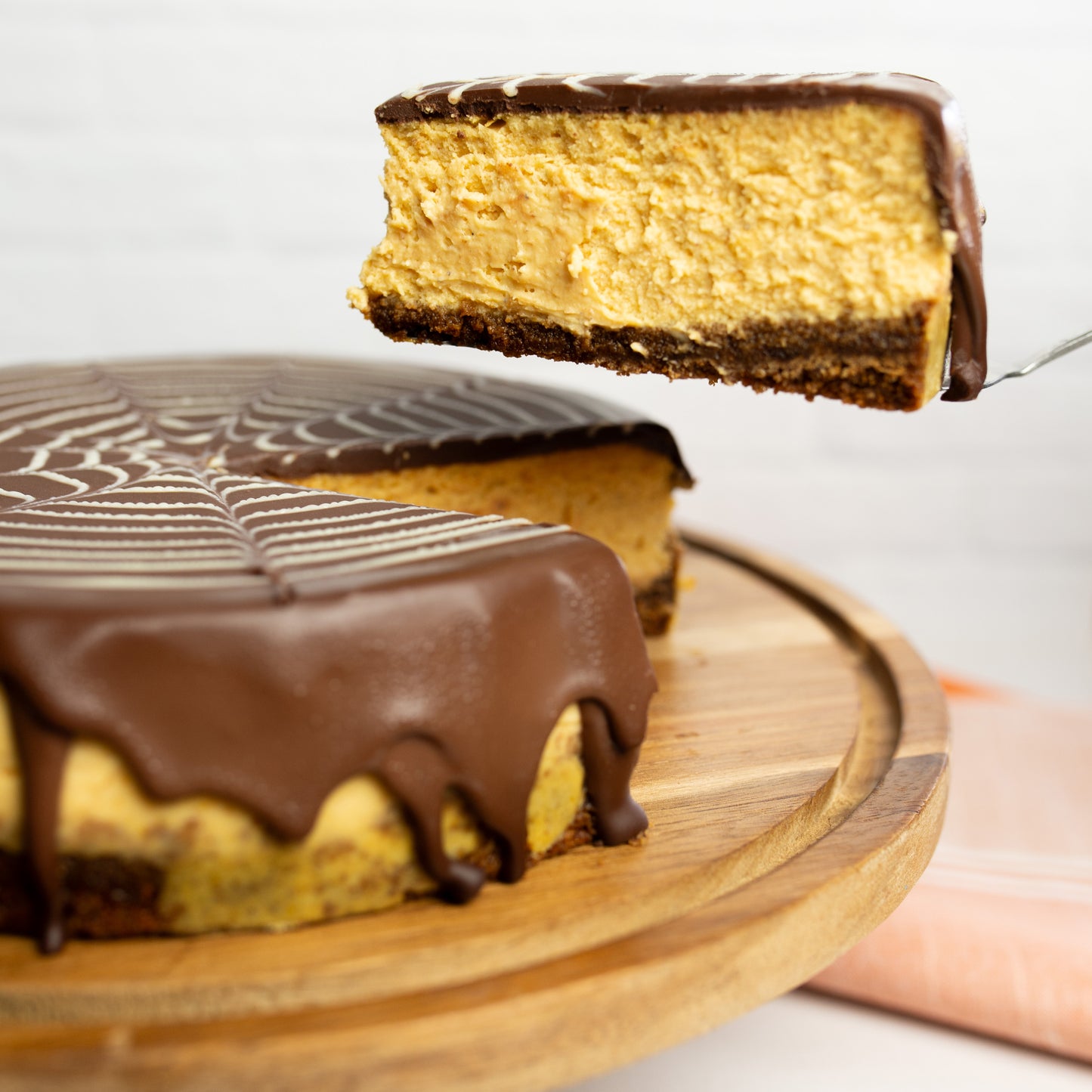 spider web cheesecake - Halloween 2025