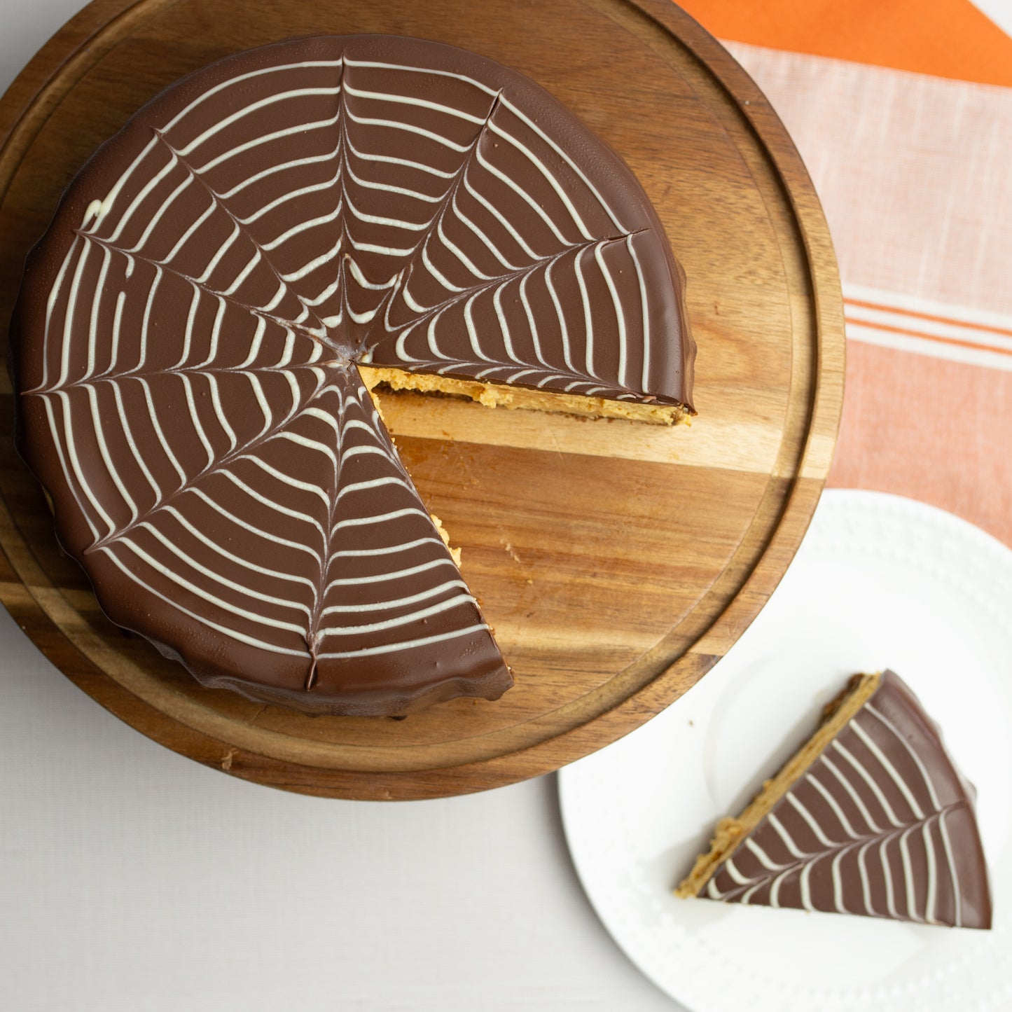 spider web cheesecake - Halloween 2025