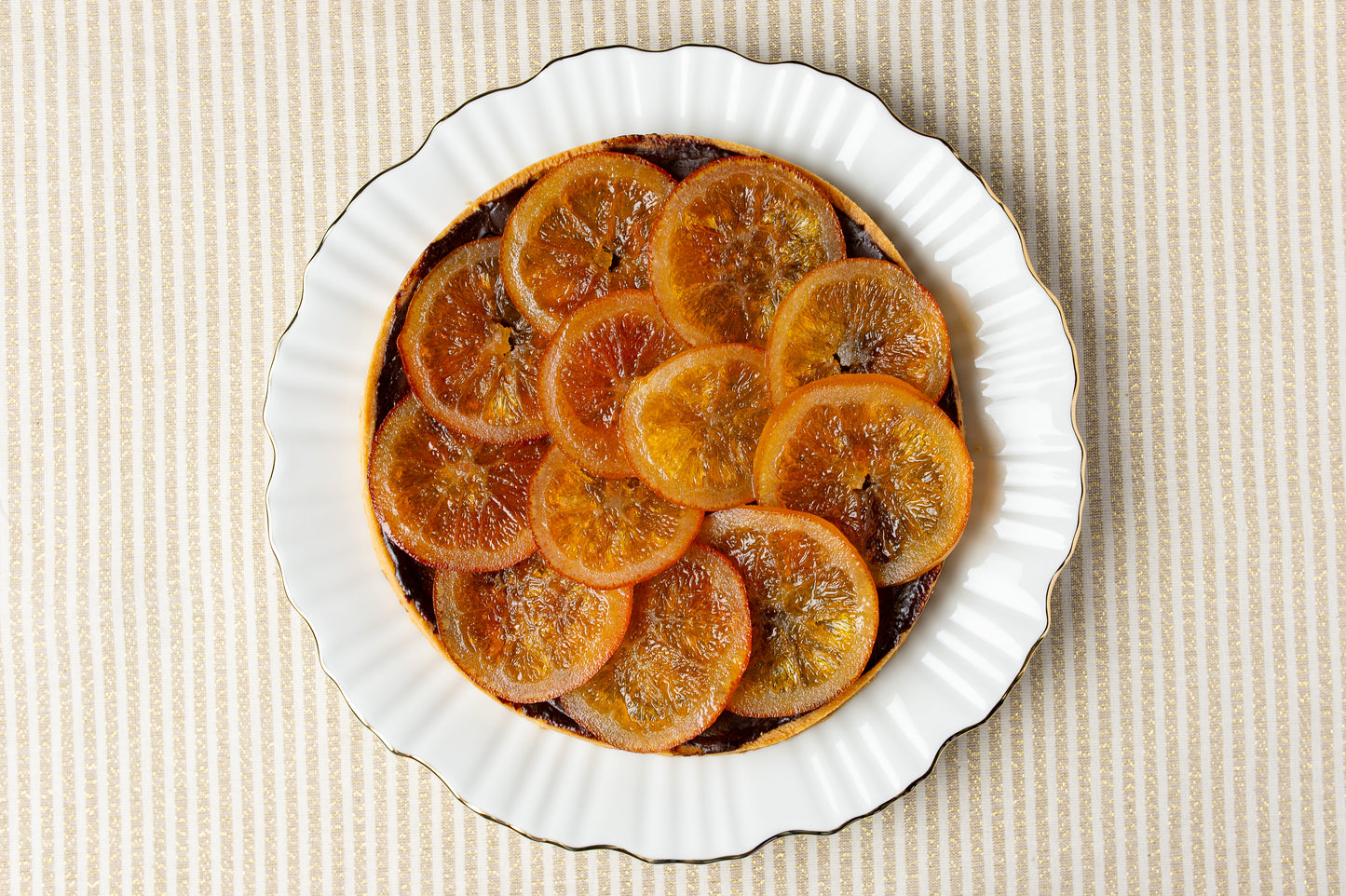 chocolate truffle + candied orange tart - Holidays 2023