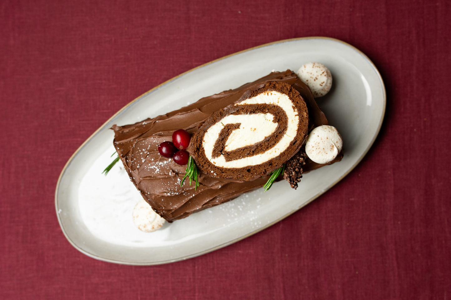 flourless chocolate buche de noel - Holidays 2025