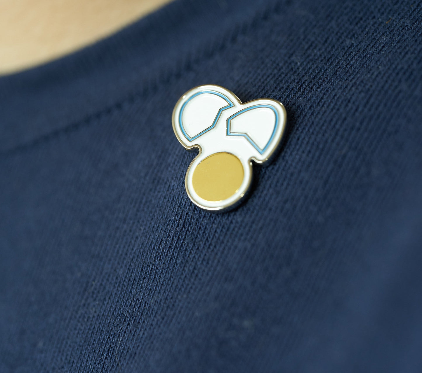 flour egg enamel pin