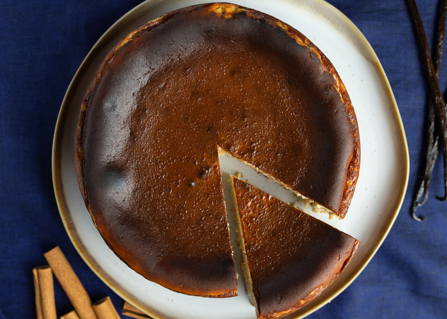 eggnog basque cheesecake - Holidays 2025