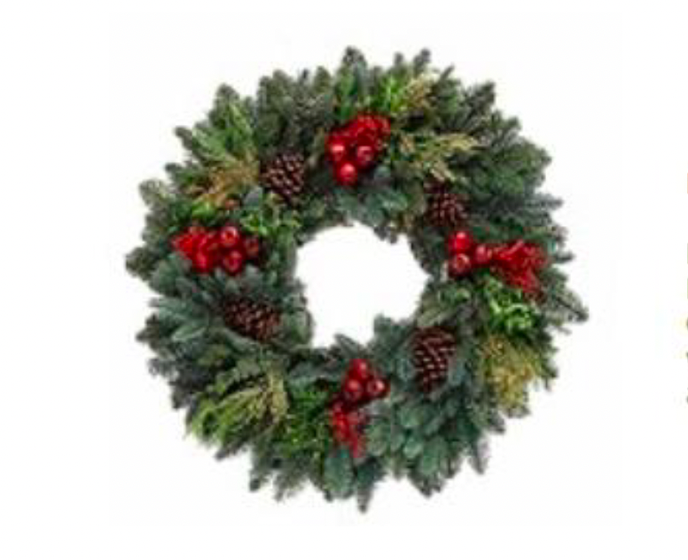 Royal Fruit Wreath 12"