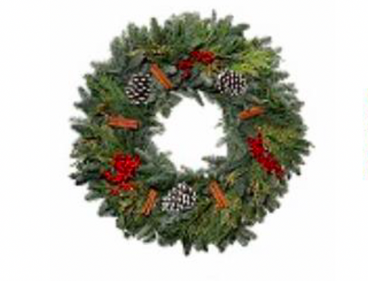 Cinnamon Specialty Wreath 14/26"