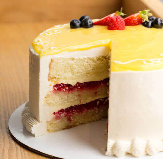 Lemon raspberry cake 10" - Holidays 2024