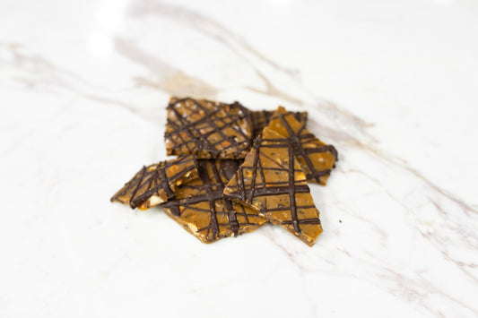 crunchy, buttery toffee